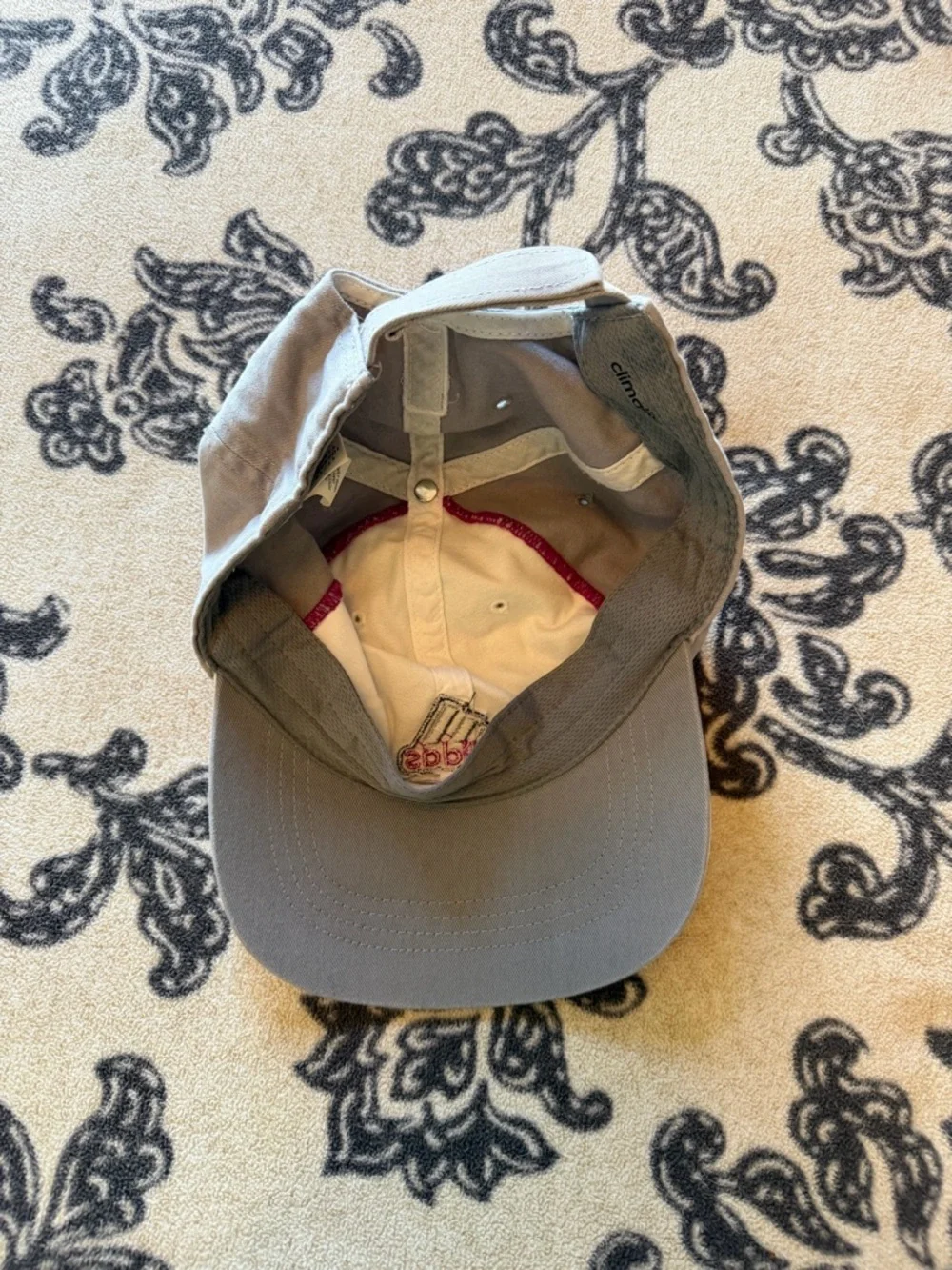 adidas White and Gray Cap with Pink Accents - Picture 3 of 4